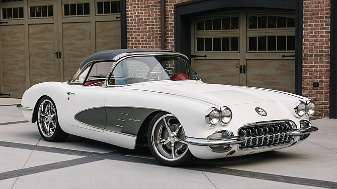 1958 Corvette restomod convertible.