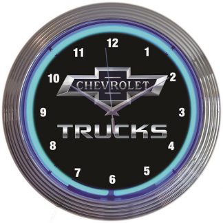 Neonetics Chevrolet Trucks Blue Neon Clock (CCC)