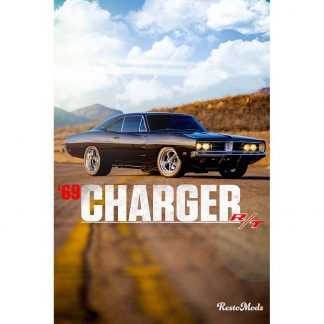 '69 Dodge Charger R/T Old Road Poster