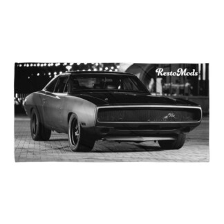 Black Charger Towel
