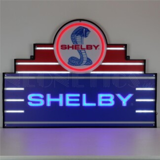 Neonetics 29ADSHL Art Deco Maurquee Shelby LED Flex-Neon Sign in Steel Can 39" x 28" (CCC)
