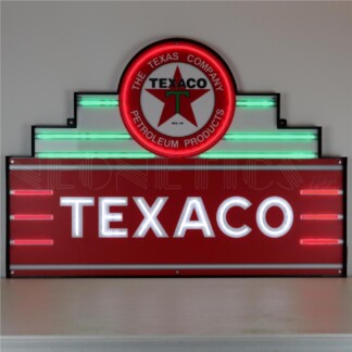 Neonetics 29ADTEX Texaco LED Flex-Neon Sign in Steel Can 39” x 28” (CCC)